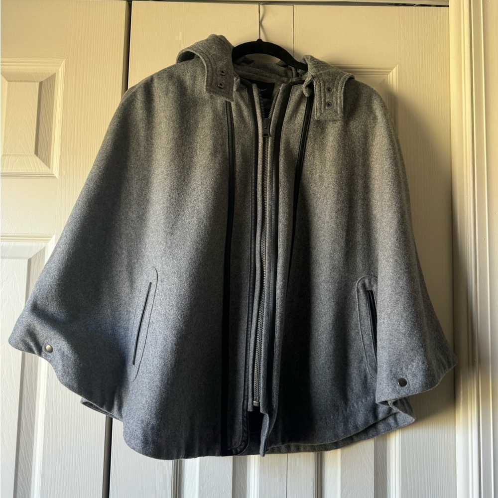Banana Republic Charcoal Cape with Hood